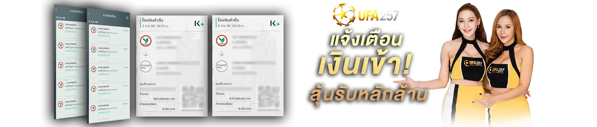 ระบบแจ้งเตือนเงินเข้า